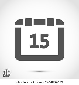 calendar vector icon 10 eps