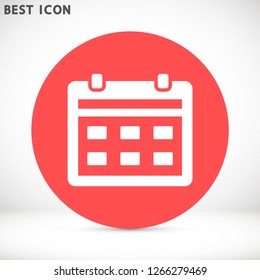 calendar vector icon 10 eps