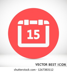 calendar vector icon 10 eps