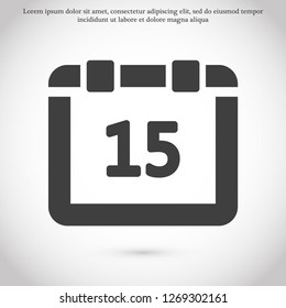 calendar vector icon 10 eps