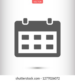 calendar vector icon 10 eps