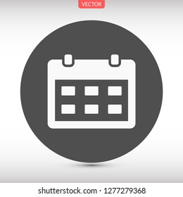 calendar vector icon 10 eps