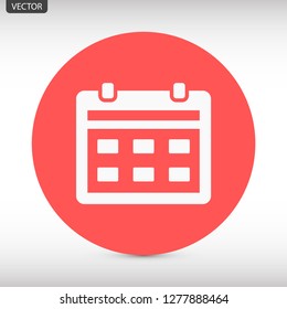 calendar vector icon 10 eps