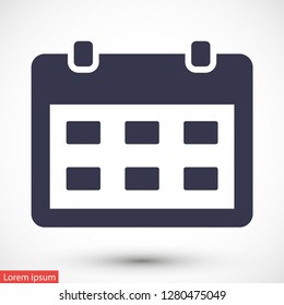 calendar vector icon 10 eps