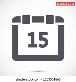 calendar vector icon 10 eps