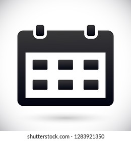calendar vector icon 10 eps