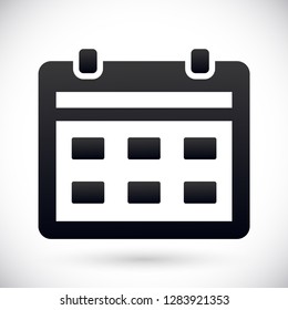 calendar vector icon 10 eps
