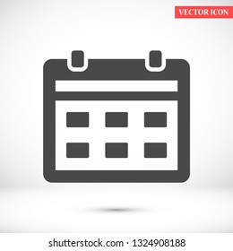 calendar vector icon 10 eps
