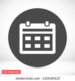 calendar vector icon 10 eps