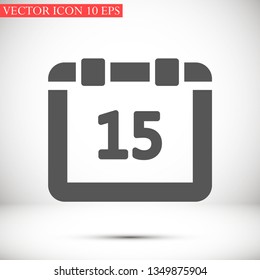 calendar vector icon 10 eps