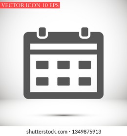 calendar vector icon 10 eps