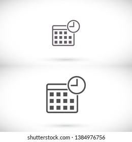 Calendar vector icon, 10 EPS . Illustration design