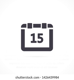 calendar vector icon 10 eps , Lorem ipsum Flat design