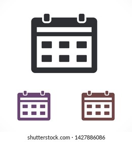 calendar vector icon 10 eps , Lorem ipsum Flat design