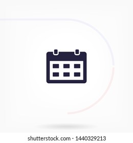 calendar vector icon 10 eps , Lorem ipsum Flat design