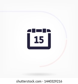 calendar vector icon 10 eps , Lorem ipsum Flat design
