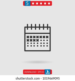 calendar vector icon