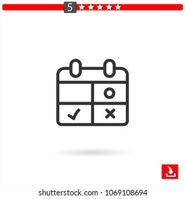 calendar vector icon