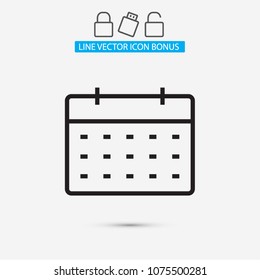 calendar Vector icon