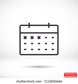 calendar Vector icon