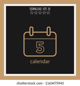 calendar  vector icon