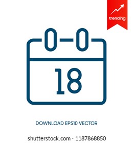 Calendar vector icon