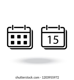 calendar vector icon.