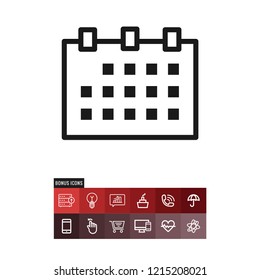 Calendar vector icon