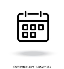 calendar vector icon 