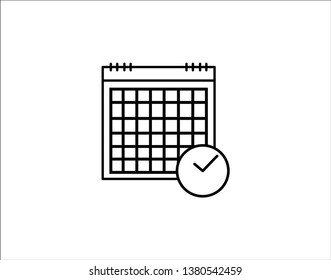 calendar - Vector icon - Vector 
