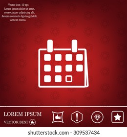 Calendar - vector icon