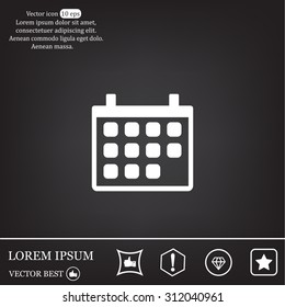 Calendar - vector icon