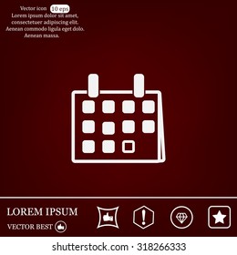 Calendar - vector icon