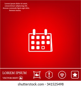 Calendar - vector icon