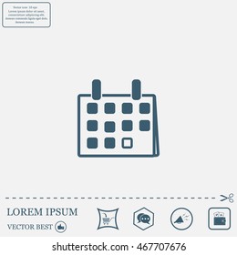 Calendar - vector icon