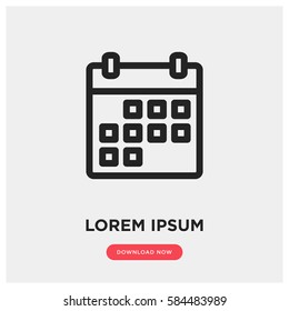 Calendar vector icon