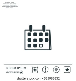 Calendar - vector icon