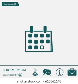 Calendar - vector icon