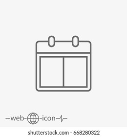 calendar vector icon