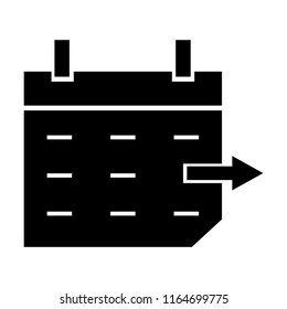 calendar vector icon is agenda