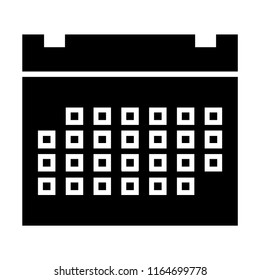 calendar vector icon is agenda