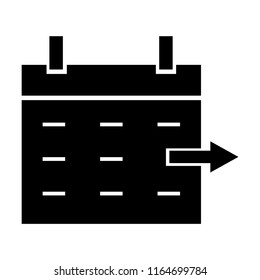 calendar vector icon is agenda