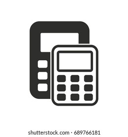 Calendar vector icon. Black illustration isolated on white background for graphic and web design.