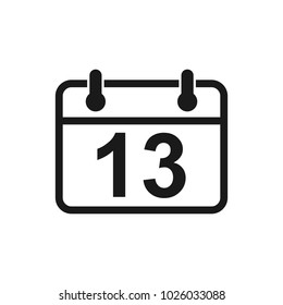 Calendar vector icon. Calender symbol icon