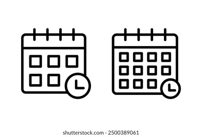 Icono de Vector del calendario. Vector de símbolo de calendario