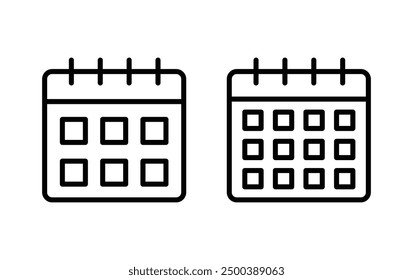 Calendar vector icon. Calender symbol vector