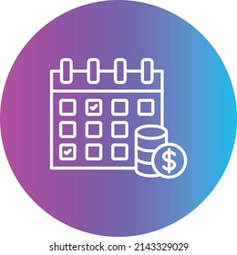 Calendar vector icon. Can be used for printing, mobile and web applications.
