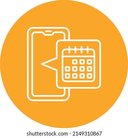 Icono de vector de calendario. Se puede usar para imprimir, móviles y aplicaciones web.