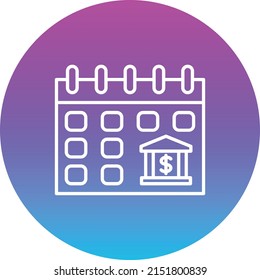 Calendar vector icon. Can be used for printing, mobile and web applications.