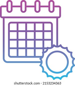 Calendar vector icon. Can be used for printing, mobile and web applications.